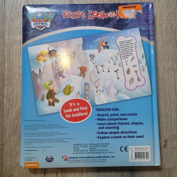 First Look and Find Nickelodeon PAW PATROL hard cover book isbn 9781450896726 - Picture 4 of 5